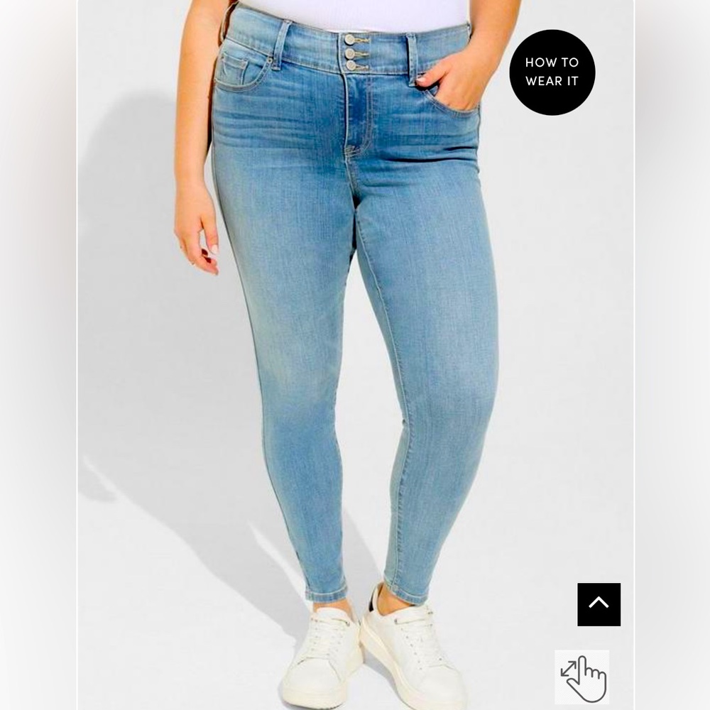 Jegging Skinny Super Soft High-Rise Jean, 16R, color aura